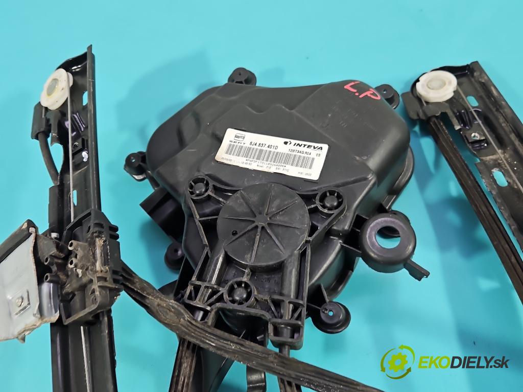 Seat Ibiza IV 6J 2008-2017 1.4 16V 86 HP manual 63 kW 1390 cm3 5- mechanizmus okna predné ľavý 6R0959801M