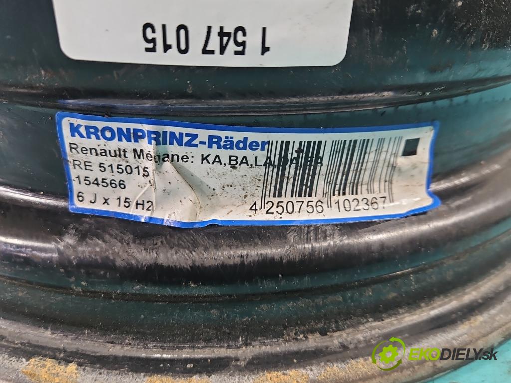 Renault Clio III 2005-2012 1.6 16V 88 hp manual 65 kW 1598 cm3 5- Felga ocelový 15"