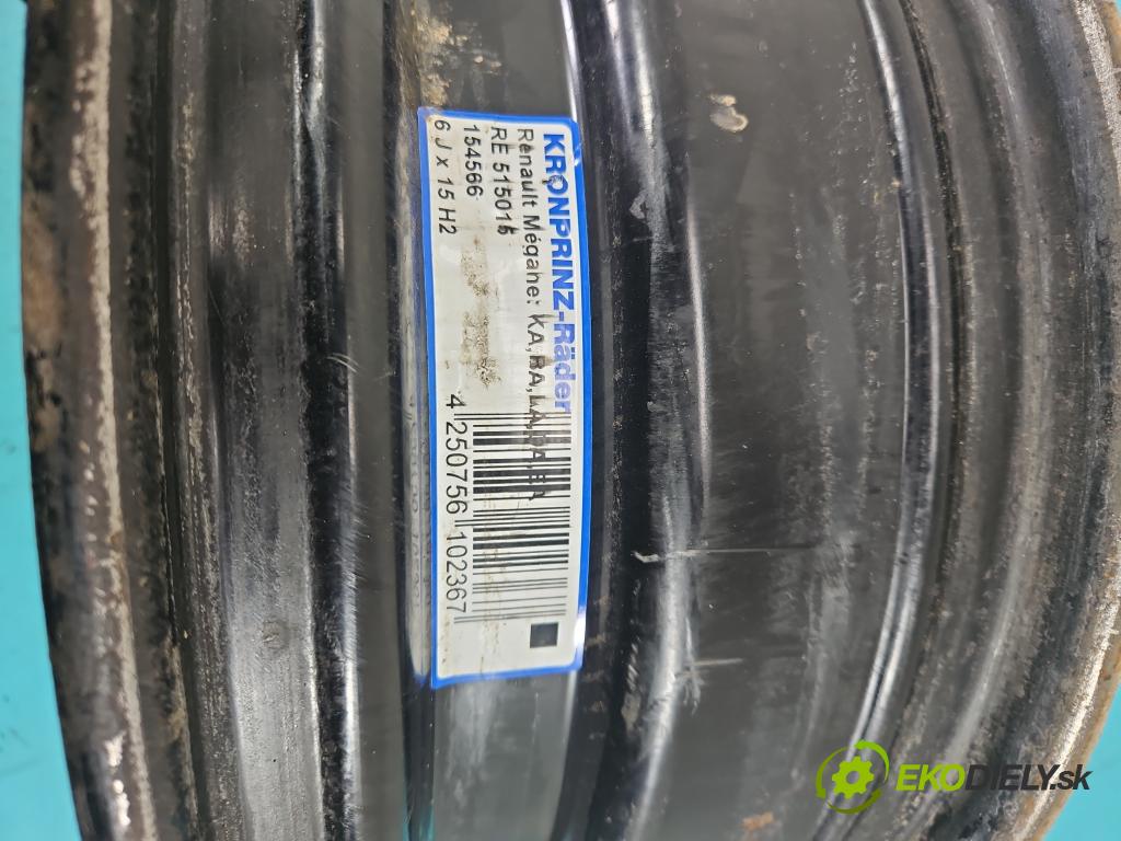 Renault Clio III 2005-2012 1.6 16V 88 hp manual 65 kW 1598 cm3 5- Felga ocelový 15"