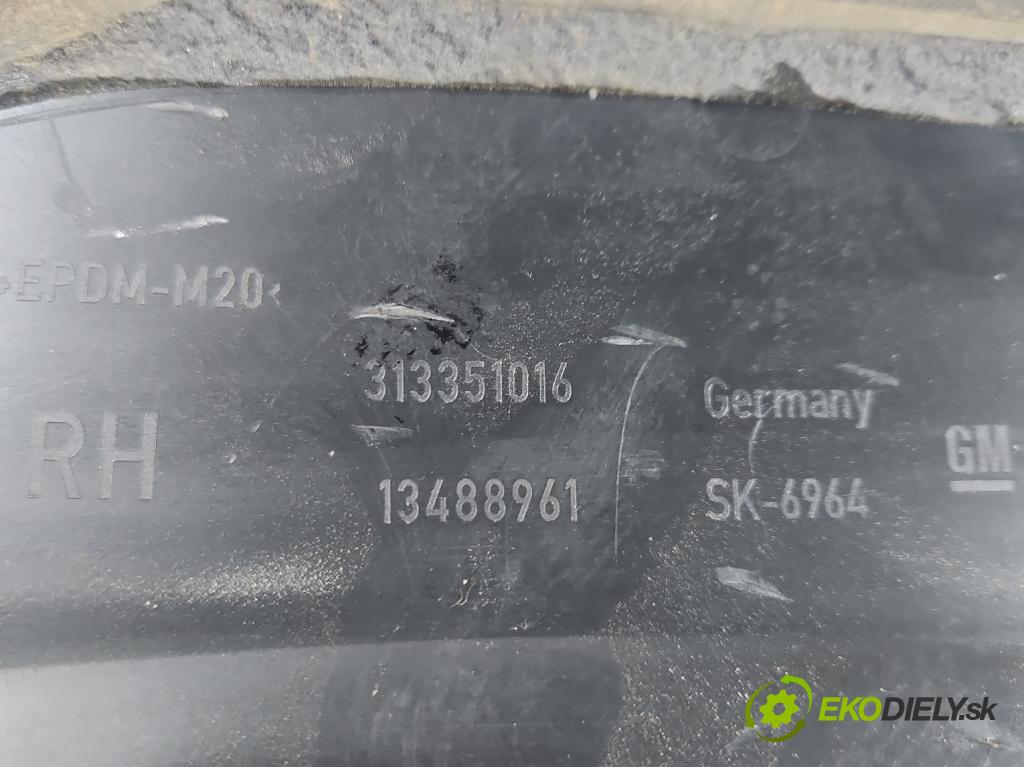 Opel Insignia B 2017-2022 2.0 cdti 209KM automatic 154 kW 1956 cm3 5- lišta blatník zadné pravé 313351016 (Lišta)