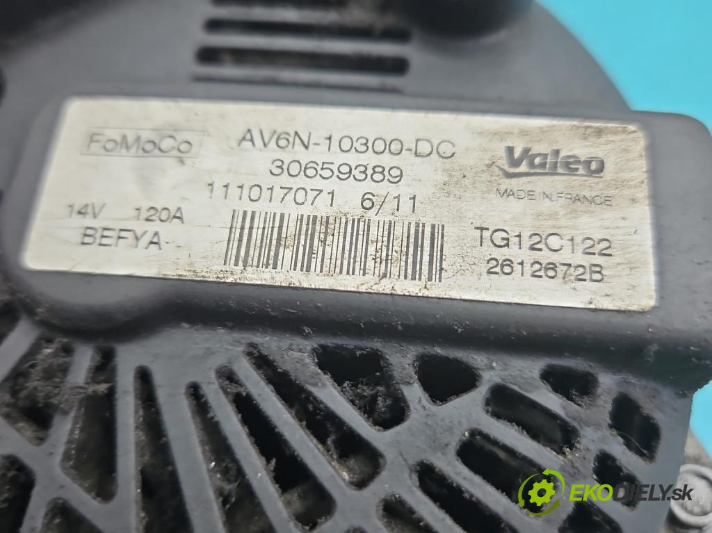 Ford Focus Mk3 2010-2018 1.6 tdci 95 HP manual 70 kW 1560 cm3 5- Alternator AV6N-10300-DC (Alternátor)