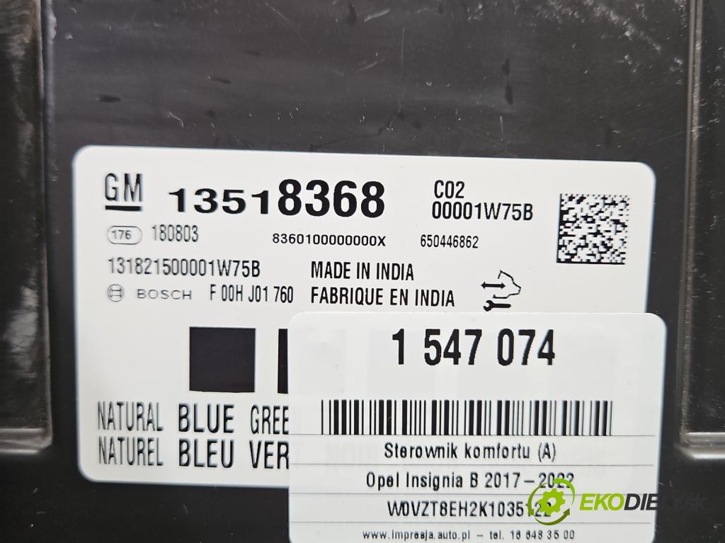 Opel Insignia B 2017-2022 2.0 cdti 209KM automatic 154 kW 1956 cm3 5- riadiaca jednotka komfortu 13518368