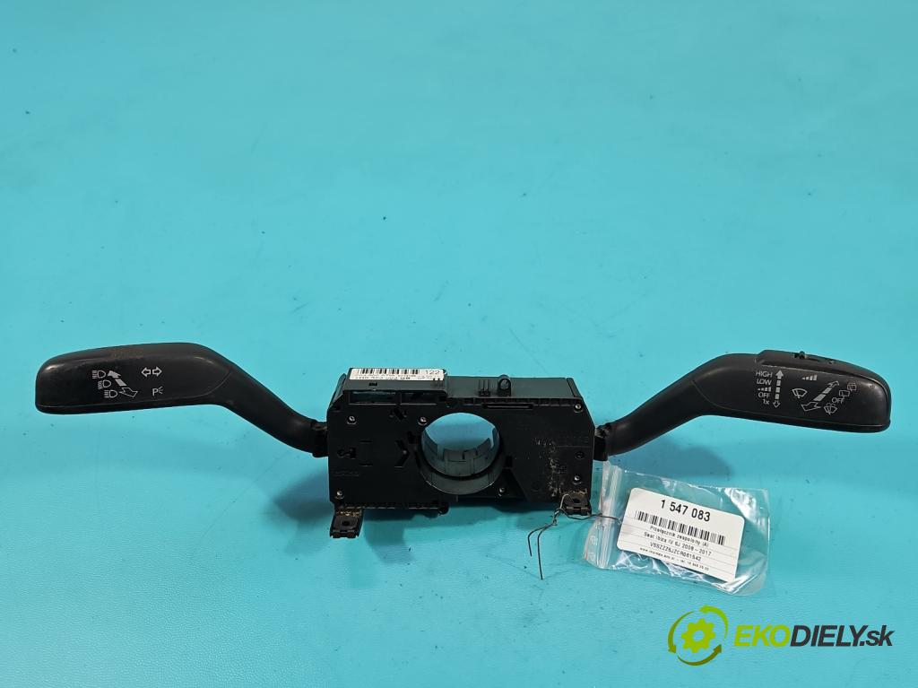 Seat Ibiza IV 6J 2008-2017 1.4 16V 86 HP manual 63 kW 1390 cm3 5- prepínač komplex: 7H0953503GB (Prepínacie páčky pod volantom)