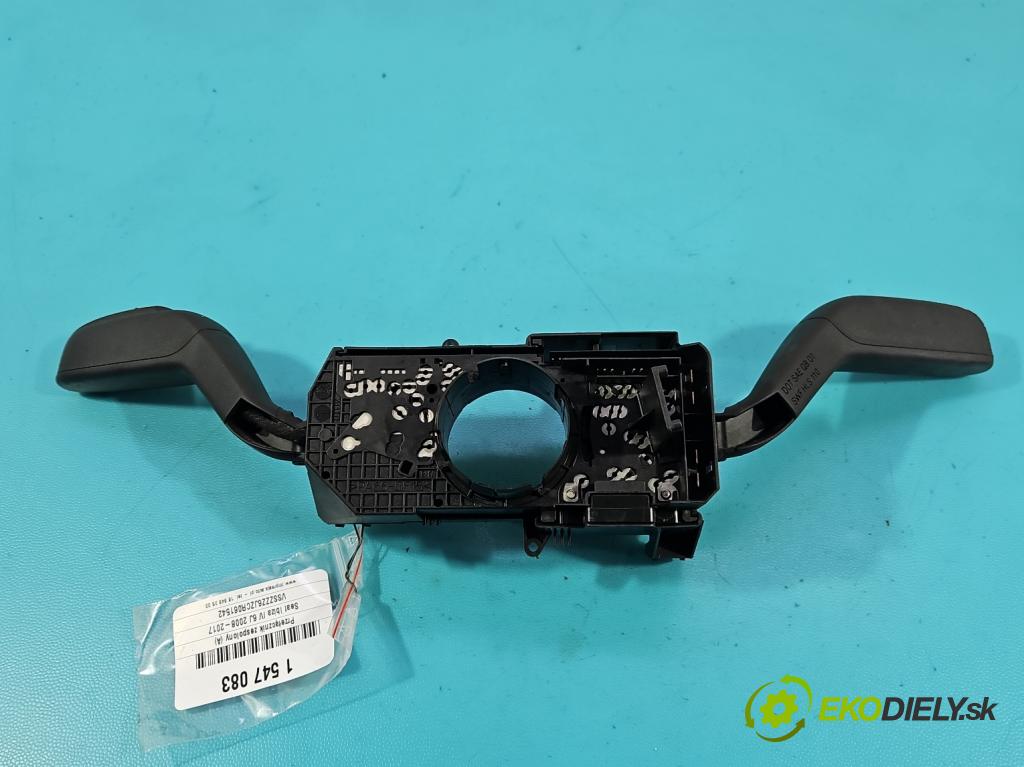 Seat Ibiza IV 6J 2008-2017 1.4 16V 86 HP manual 63 kW 1390 cm3 5- prepínač komplex: 7H0953503GB (Prepínacie páčky pod volantom)
