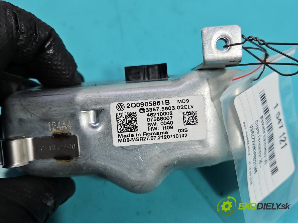 Cupra Formentor 20- 1.5 TSI 150 HP automatic 110 kW 1498 cm3 5- Blokáda: řízení: 2Q0905861B (Riadenie ostatné)