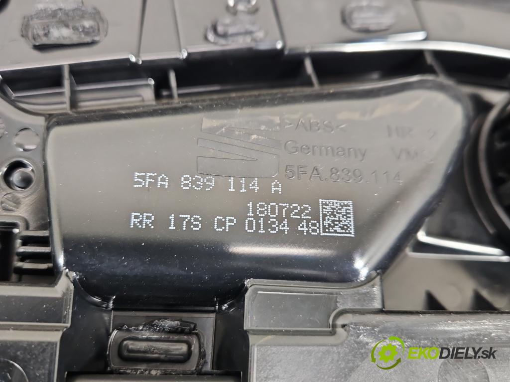 Cupra Formentor 20- 1.5 TSI 150 hp automatic 110 kW 1498 cm3 5- Tapacír: dveře zadní pravé 5FA839114A