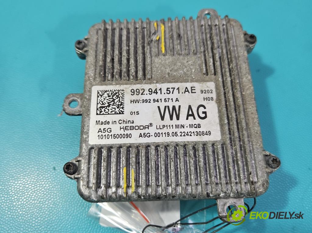 Cupra Formentor 20- 1.5 TSI 150 HP automatic 110 kW 1498 cm3 5- střídač: xenon 992941571AE (Riadiaca jednotka xenónu)