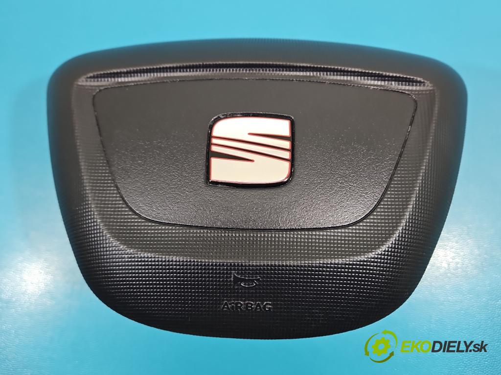 Seat Ibiza IV 6J 2008-2017 1.4 16V 86 HP manual 63 kW 1390 cm3 5- airbag vzduch: Řidiči: 6J0880201K (Airbag)