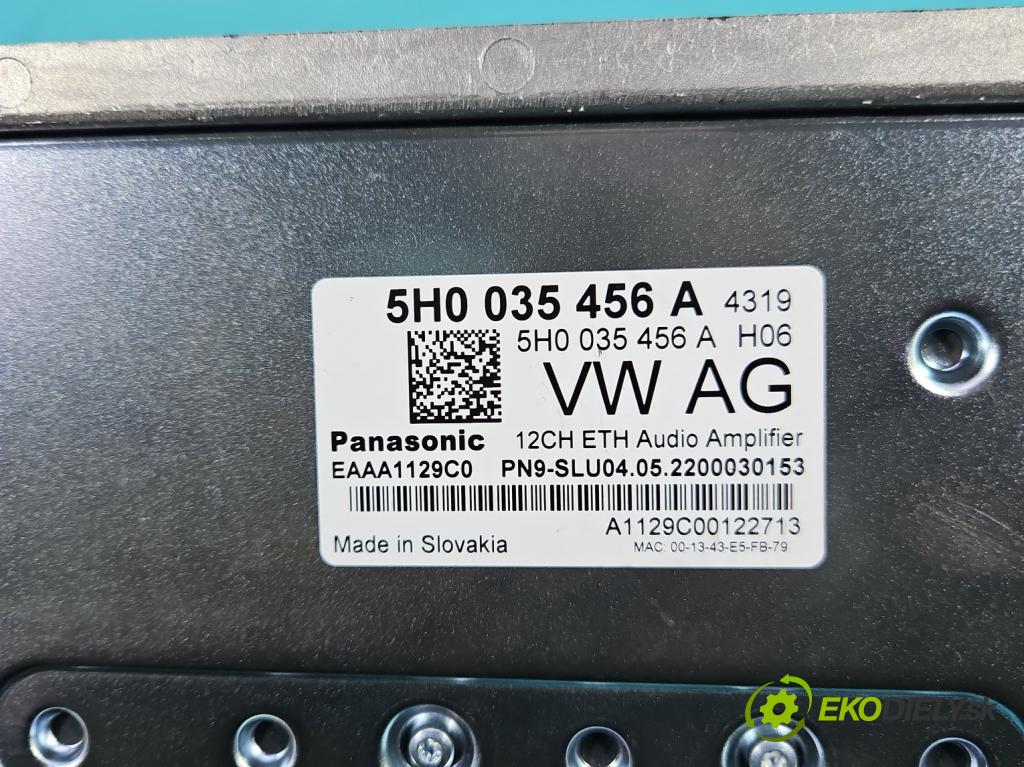 Cupra Formentor 20- 1.5 TSI 150 HP automatic 110 kW 1498 cm3 5- Zesilovač: 5H0035456A (Zosilňovač)