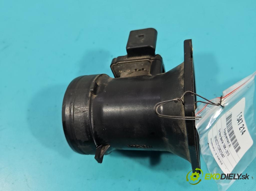 Vw New Beetle 1998-2010 1.6 SR 102 HP manual 75 kW 1595 cm3 2- průtokoměr: 06A906461B (Váha vzduchu)