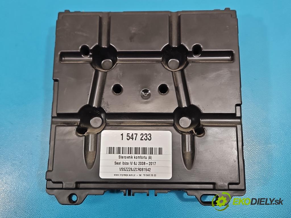 Seat Ibiza IV 6J 2008-2017 1.4 16V 86 HP manual 63 kW 1390 cm3 5- riadiaca jednotka komfortu 6R0937086K
