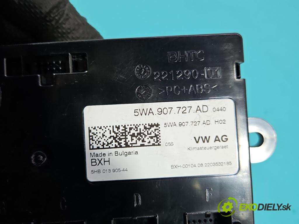 Cupra Formentor 20- 1.5 TSI 150 HP automatic 110 kW 1498 cm3 5- riadiaca jednotka ostatné 5WA907727AD