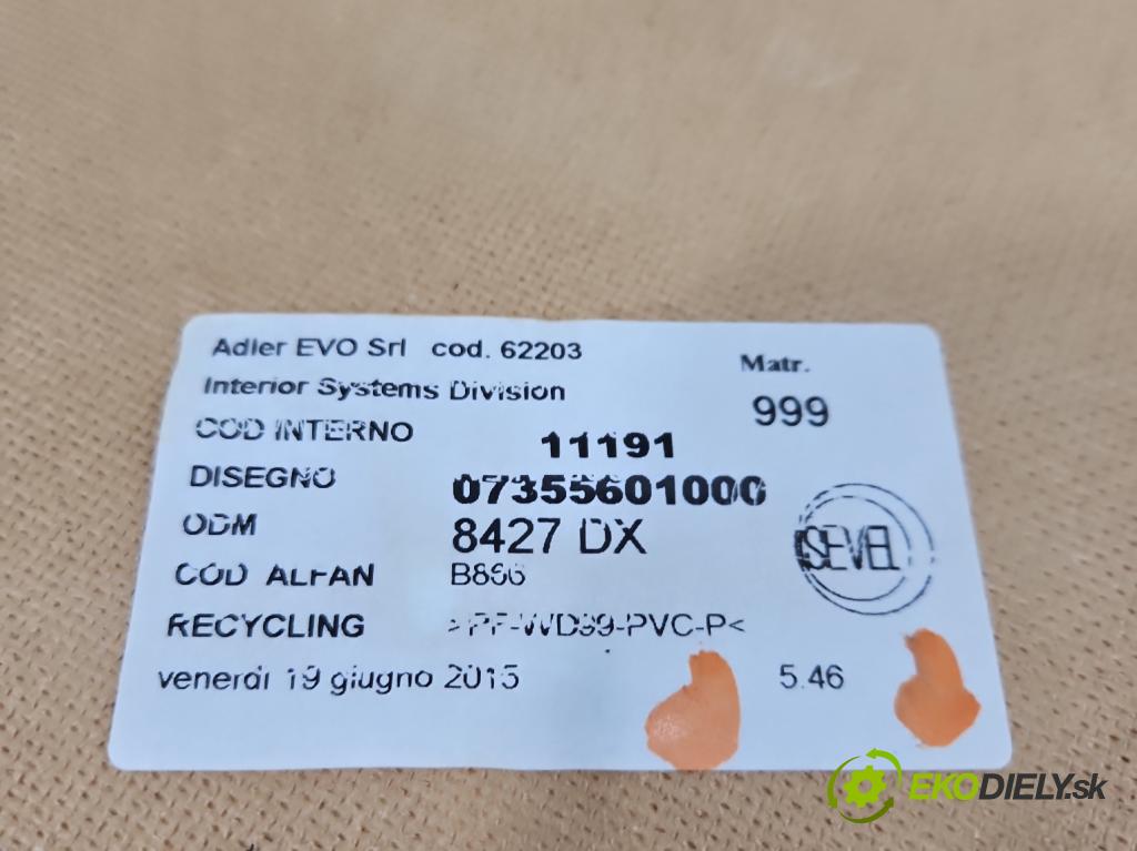 Fiat Ducato IV 2014- 2.0 jtd 116 hp manual 85 kW 1956 cm3 5- Tapacír: dveře přední pravé 07355601000