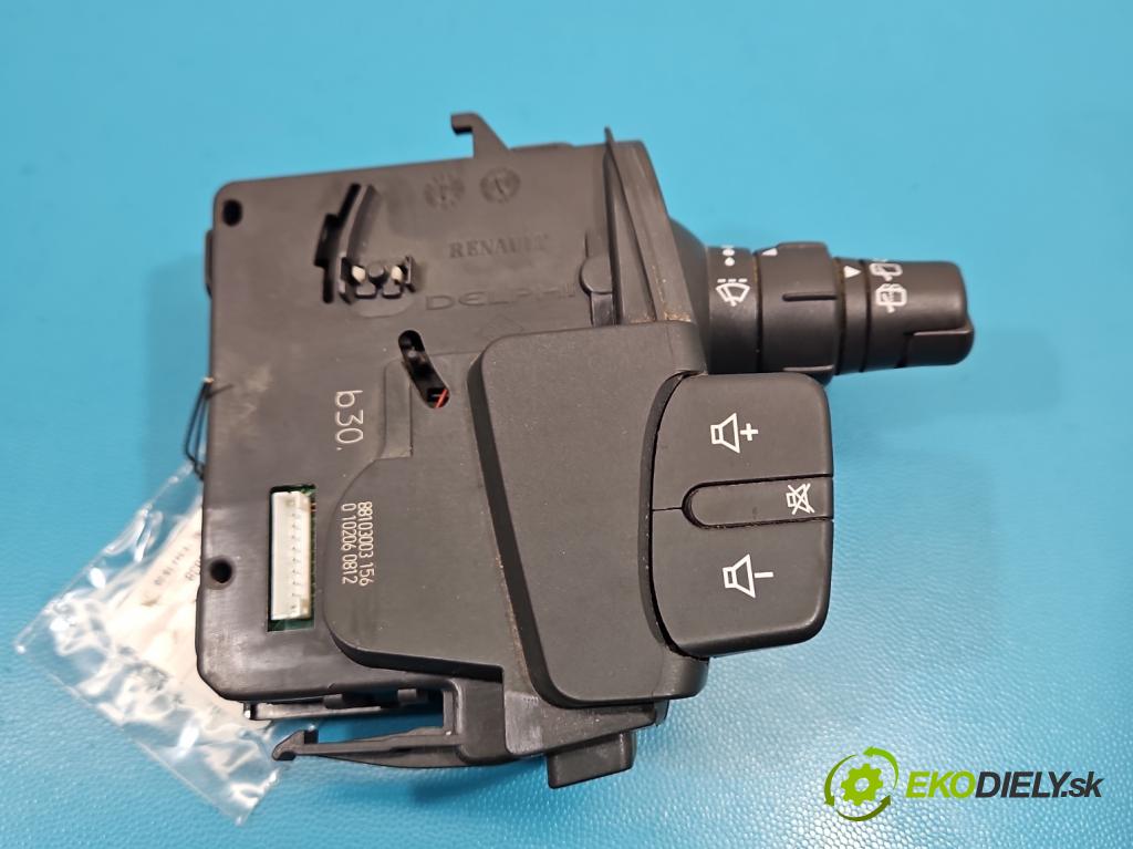 Renault Clio III 2005-2012 1.6 16V 88 HP manual 65 kW 1598 cm3 5- prepínač stieračov 88103003156 (Prepínacie páčky pod volantom)