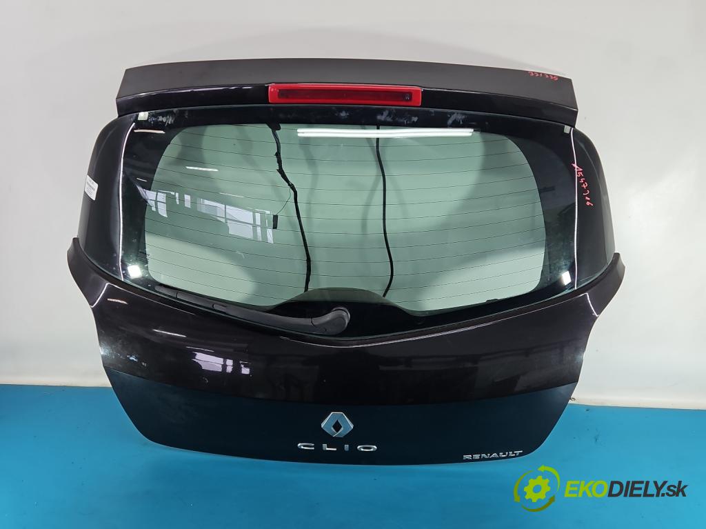 Renault Clio III 2005-2012 1.6 16V 88 hp manual 65 kW 1598 cm3 5- zadní kufrové dveře  (Zadní kapota (kufr))