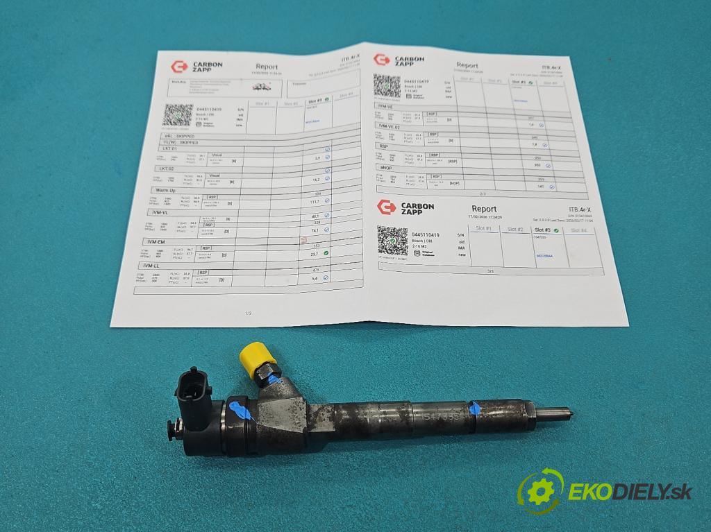 Fiat Ducato IV 2014- 2.0 jtd 116 HP manual 85 kW 1956 cm3 5- vstrek 0445110419 (Vstrekovač paliva)