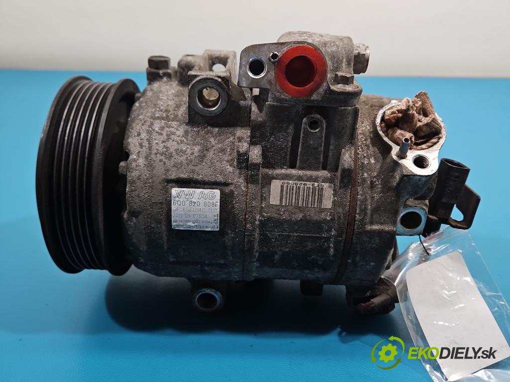 Seat Ibiza IV 6J 2008-2017 1.4 16V 86 HP manual 63 kW 1390 cm3 5- Kompresor: klimatizácie 6Q0820808F (Kompresor klimatizácie)