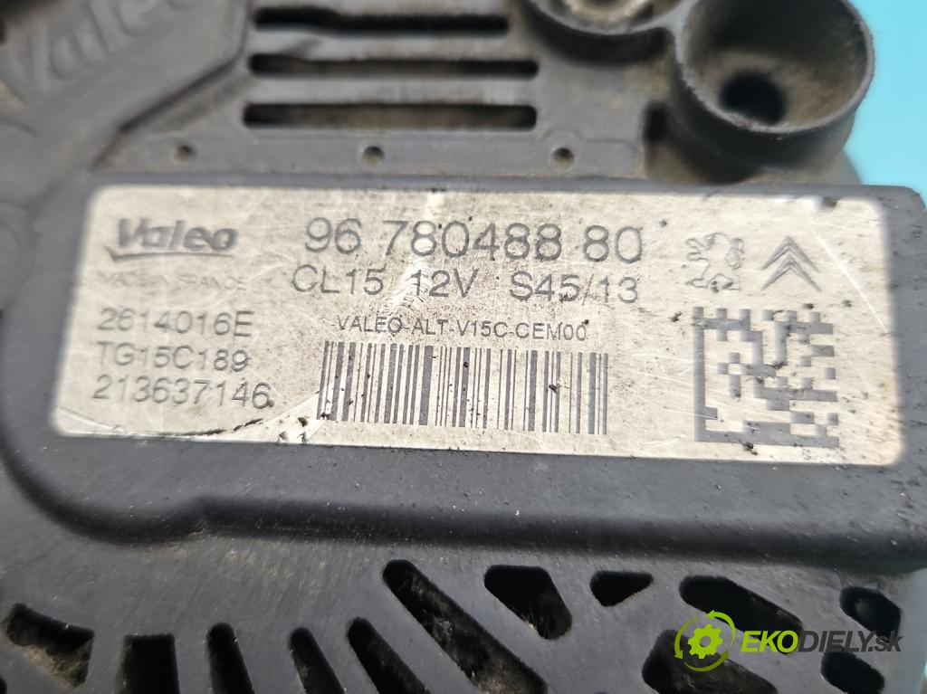 Peugeot 208 I 2012-2019 1.4 hdi 68 HP manual 50 kW 1398 cm3 5- Alternator 9678048880 (Alternátor)