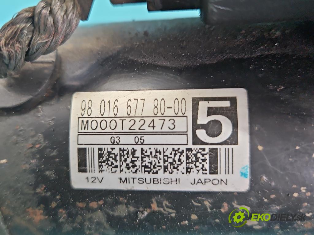 Peugeot 208 I 2012-2019 1.4 hdi 68 hp manual 50 kW 1398 cm3 5- startér: 9801667780 (Startér)