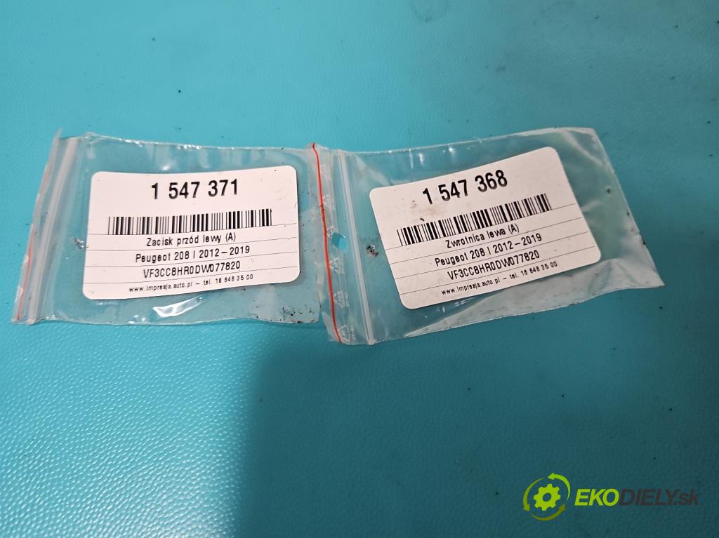Peugeot 208 I 2012-2019 1.4 hdi 68 hp manual 50 kW 1398 cm3 5- náboj levé  (Náboj kola)