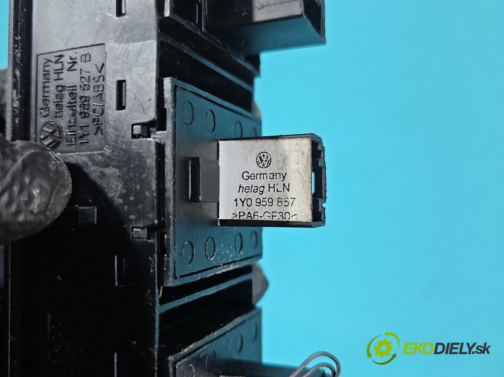 Vw New Beetle 1998-2010 1.6 SR 102 HP manual 75 kW 1595 cm3 2- prepínač okien spätných zrkadiel 1Y0959873