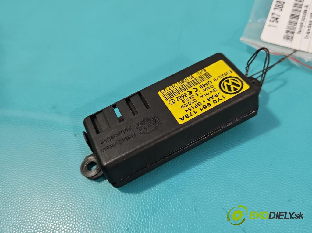 Vw New Beetle 1998-2010 1.6 SR 102 HP manual 75 kW 1595 cm3 2- riadiaca jednotka ostatné 1Y0951178A