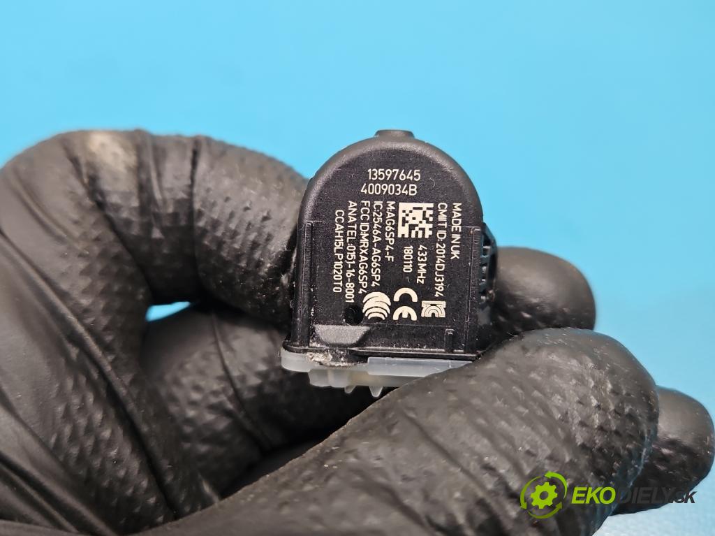 Opel Insignia B 2017-2022 2.0 cdti 209KM automatic 154 kW 1956 cm3 5- snímač tlak: pneumatika 2014DJ3194 (Snímač tlaku v pneumatike)