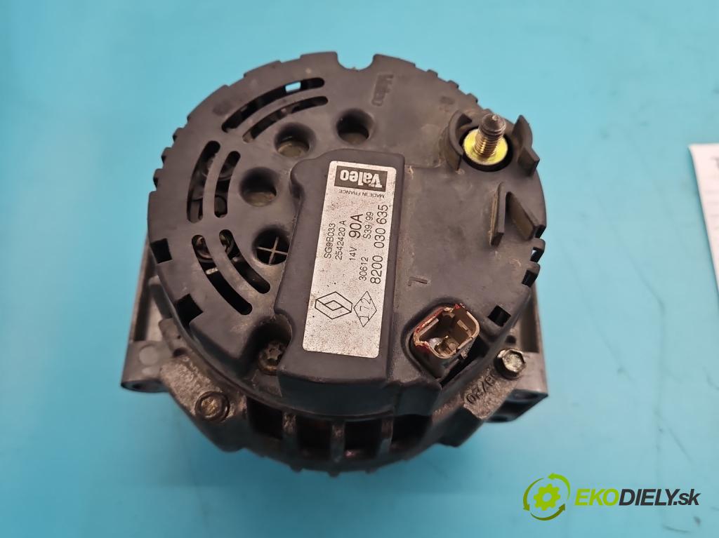 Renault Scenic I 1996-2003 2.0 16V 139 HP manual 102 kW 1998 cm3 5- Alternator 8200030635 (Alternátor)