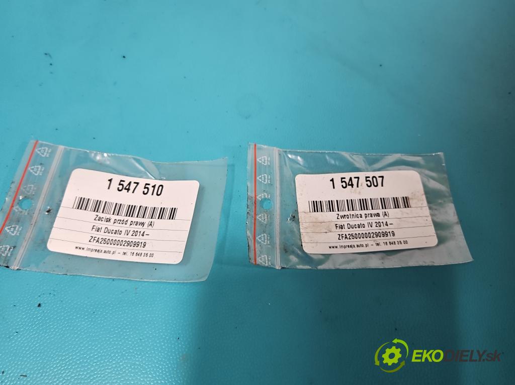 Fiat Ducato IV 2014- 2.0 jtd 116 HP manual 85 kW 1956 cm3 5- brzdič predné pravý  (Kľučka dverí ostatné)