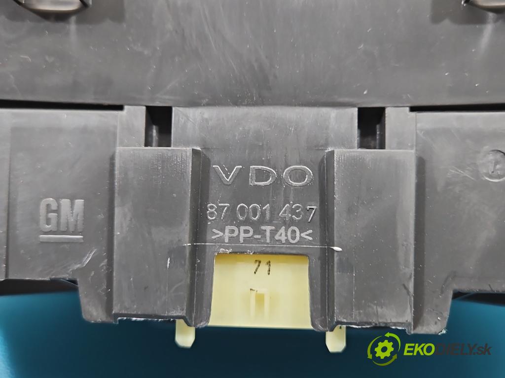 Opel Meriva A 2002-2010 1.4 16V 90 HP manual 66 kW 1364 cm3 5- riadiaca jednotka motora 0261208255