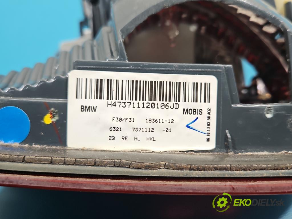 Bmw 3 F30 2011-2018 2.0d 184hp manual 135 kW 1995 cm3 5- svetlo / reflektor zadné pravé 7371112 (Kľučka dverí ostatné)