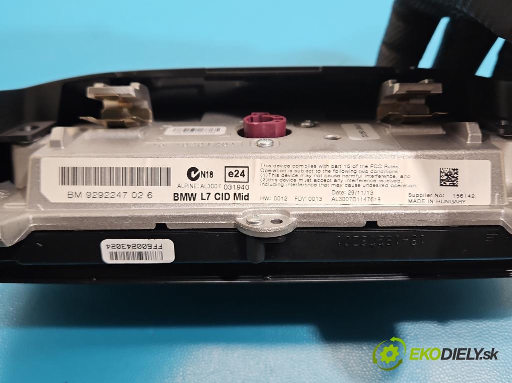 Bmw 3 F30 2011-2018 2.0d 184hp manual 135 kW 1995 cm3 5- Zobrazit: 9292247 (Prístrojová doska)