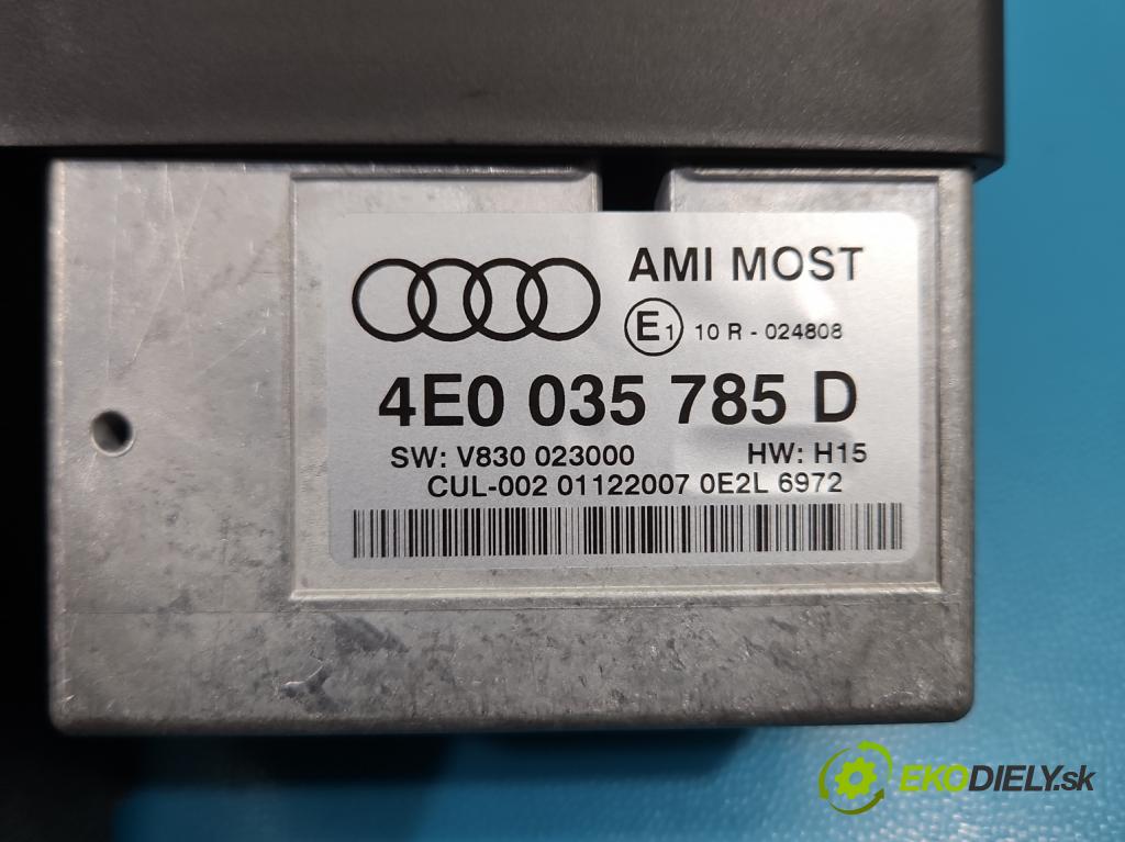 Audi Q7 2005-2015 4.2 TDI 326KM automatic 240 kW 4134 cm3 5- riadiaca jednotka ostatné 4E0035785D