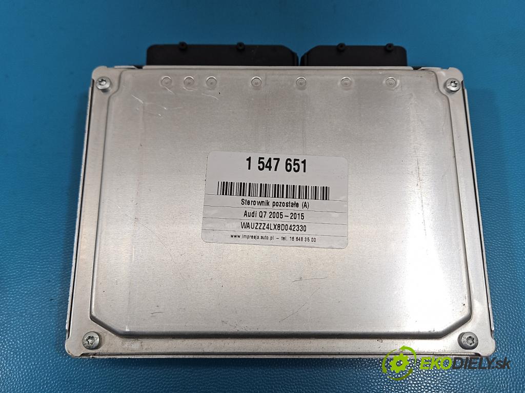 Audi Q7 2005-2015 4.2 TDI 326KM automatic 240 kW 4134 cm3 5- riadiaca jednotka ostatné 4L0907553