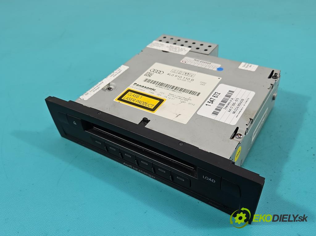 Audi Q7 2005-2015 4.2 TDI 326KM automatic 240 kW 4134 cm3 5- Měnič: cd 4L0910110B (CD měnič)