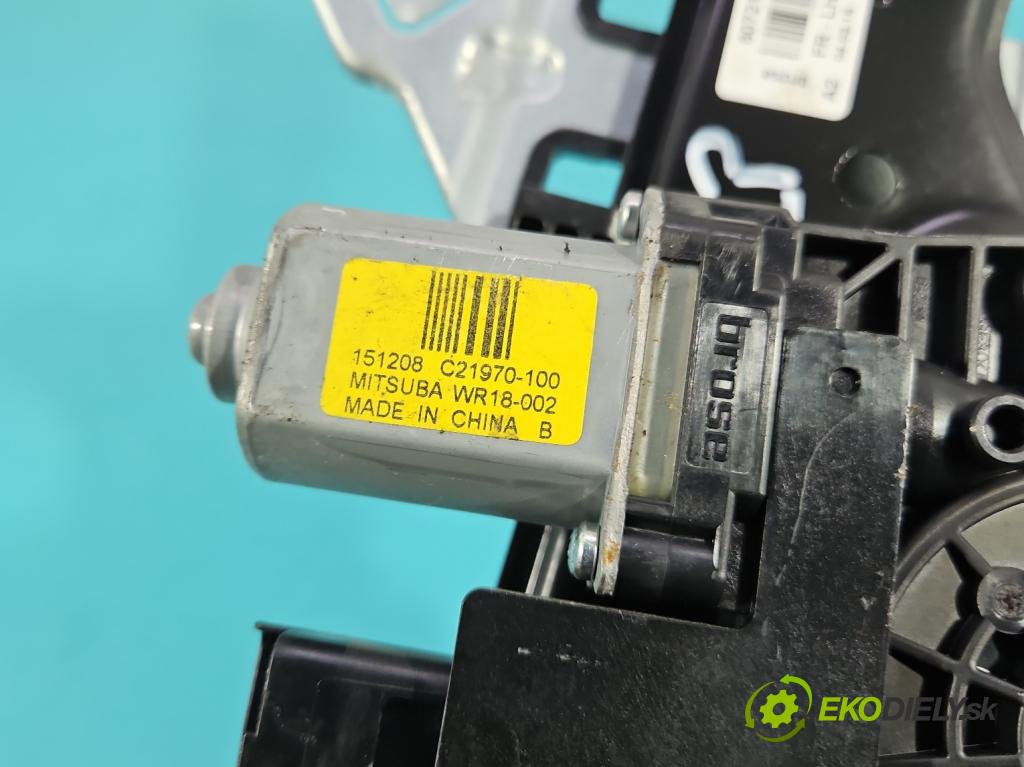 Renault Kadjar 2015-2022 1.2 131 hp manual 96 kW 1197 cm3 5- mechanismus stahování přední levý 807218568R