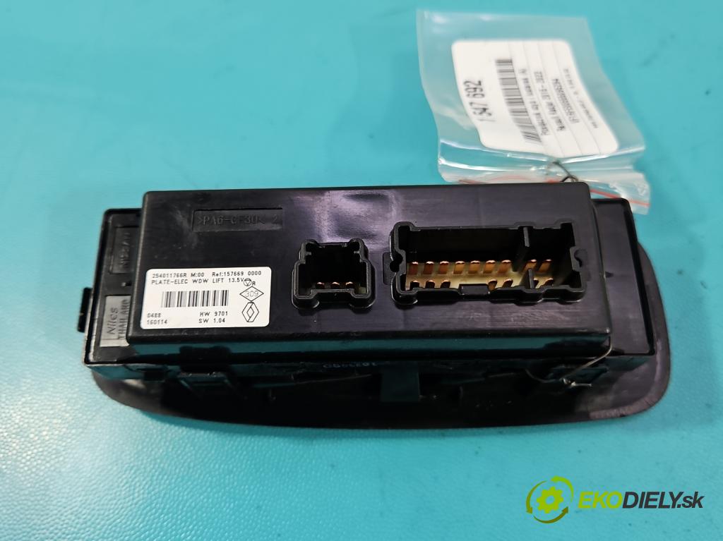 Renault Kadjar 2015-2022 1.2 131 HP manual 96 kW 1197 cm3 5- prepínač okien spätných zrkadiel 254011766R