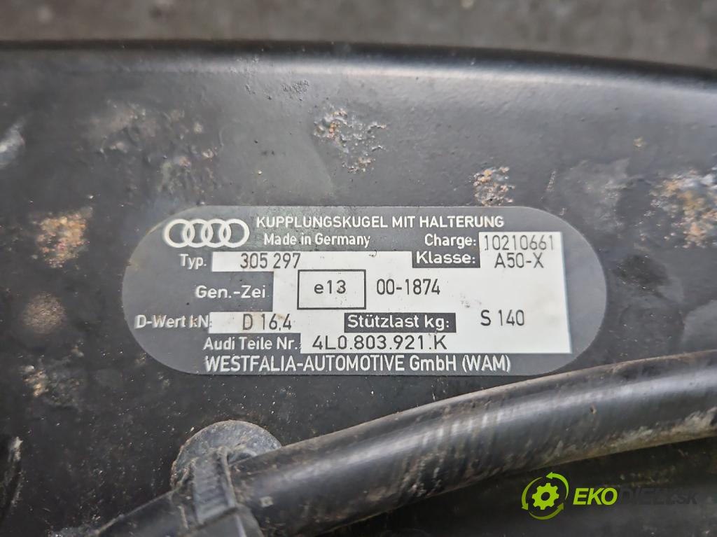Audi Q7 2005-2015 4.2 TDI 326KM automatic 240 kW 4134 cm3 5- oko tažné 4L0803921K (Tažné zařízení)