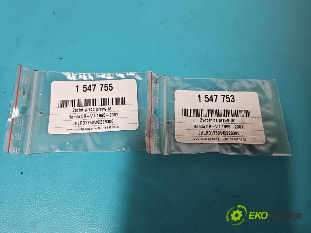 Honda CR-V I 1995-2001 2.0 16V 128 hp manual 94 kW 1973 cm3 5- náboj pravé  (Náboj kola)