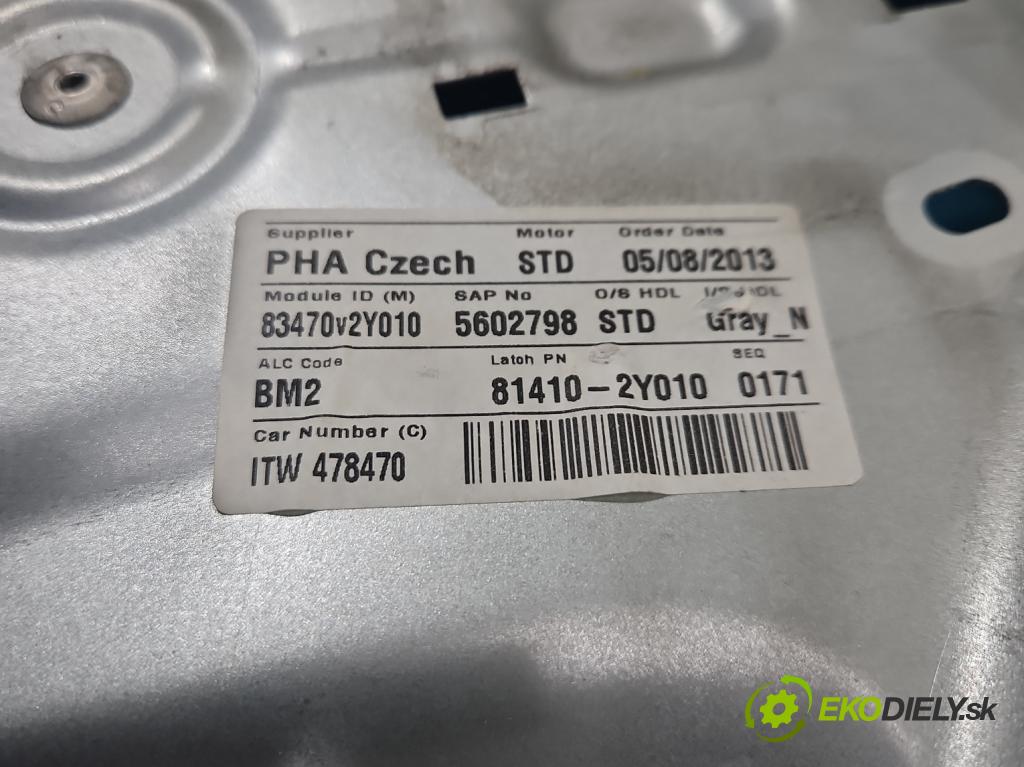 Hyundai Ix35 2.0 CRDI 136 HP manual 100 kW 1995 cm3 5- mechanizmus okna zadné ľavý
