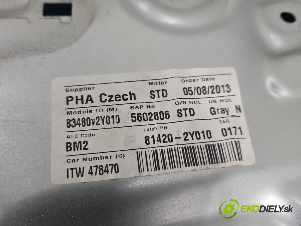 Hyundai Ix35 2.0 CRDI 136hp manual 100 kW 1995 cm3 5- mechanismus stahování zadní pravý 81420-2Y010