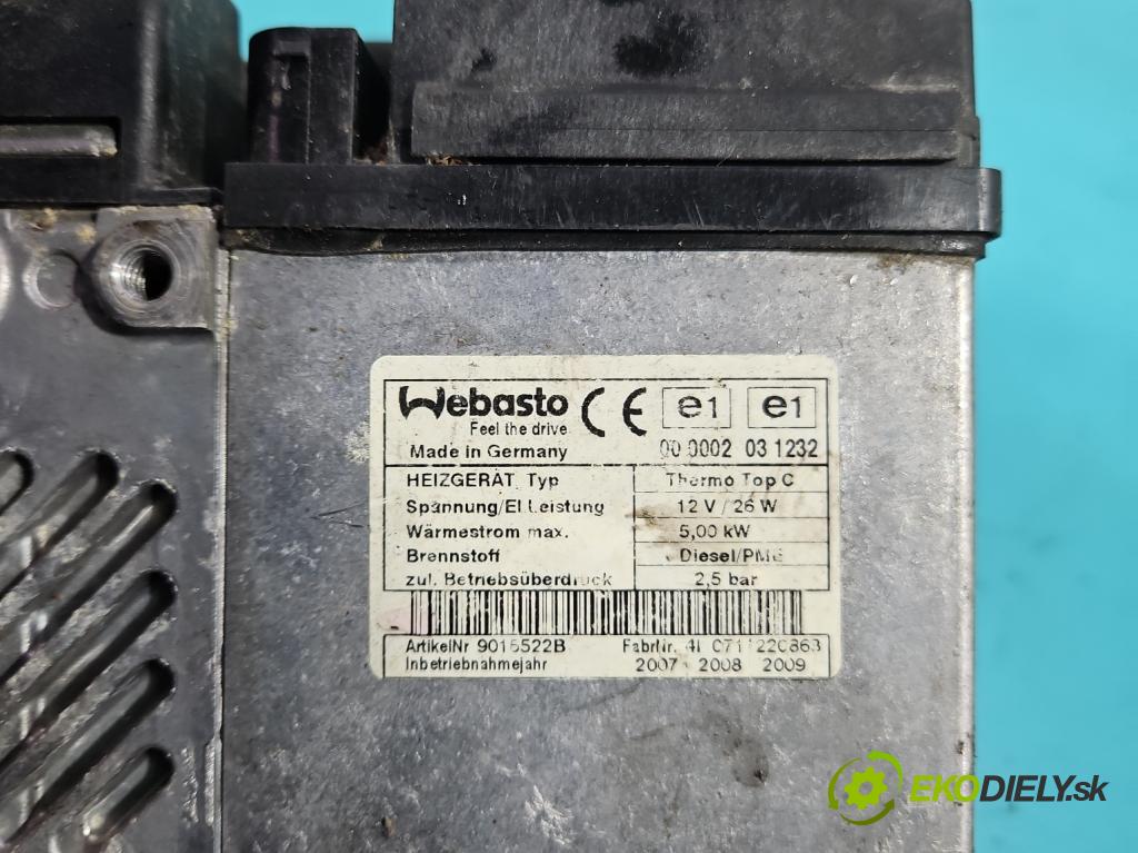 Audi Q7 2005-2015 4.2 TDI 326KM automatic 240 kW 4134 cm3 5- Webasto 4L0815071D (Webasto (nezávislé kúrenie))
