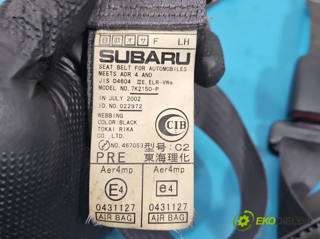 Subaru Forester II SG 2002-2008 2.0 boxer 125 hp manual 92 kW 1994 cm3 5- polštáře: vzduchové soubor: