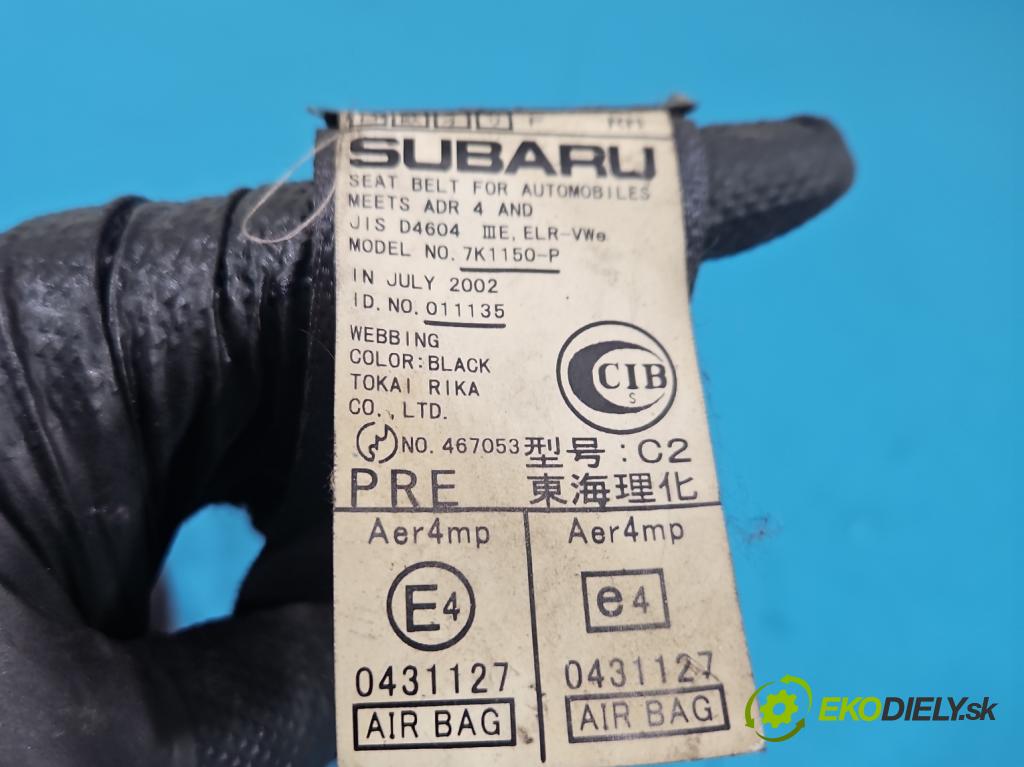 Subaru Forester II SG 2002-2008 2.0 boxer 125 hp manual 92 kW 1994 cm3 5- polštáře: vzduchové soubor: