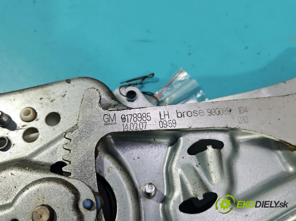 Opel Vectra C 2002-2008 1.9 cdti 120 HP manual 88 kW 1910 cm3 5- mechanizmus okna predné ľavý 106155-102