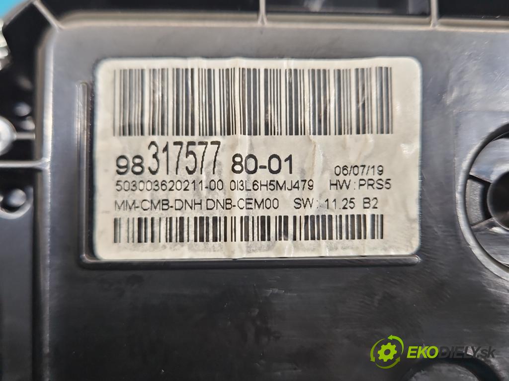 Peugeot 508 II 2018- 1.5 hdi 131 HP manual 96 kW 1499 cm3 5- prístrojovka/ budíky 9831757780 (Prístrojová doska)