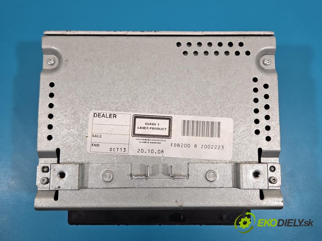 Ford Fiesta Mk7 2008-2017 1.2 16V 82 HP manual 60 kW 1242 cm3 3- Radio originál 8A6T-18C815-BK