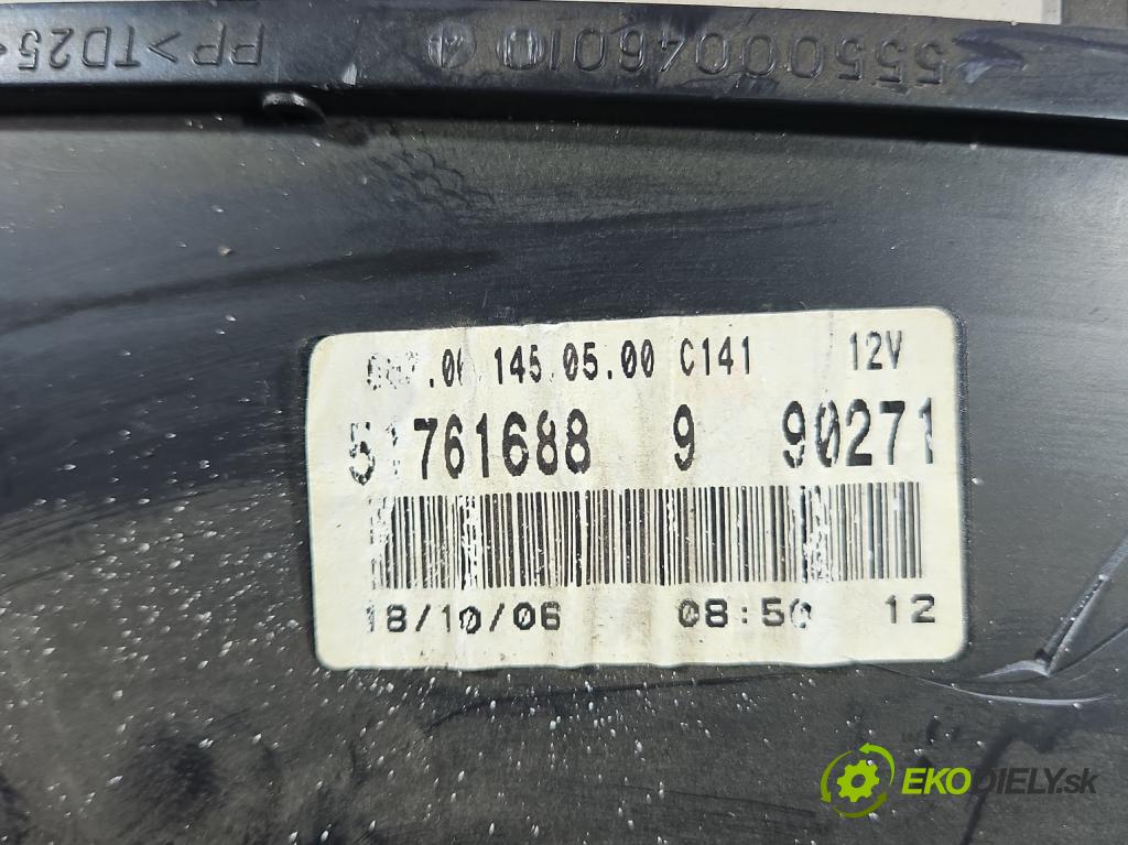 Fiat Doblo I 2001-2010 1.9 jtd 120 HP manual 88 kW 1910 cm3 5- prístrojovka/ budíky 51761688 (Prístrojová doska)