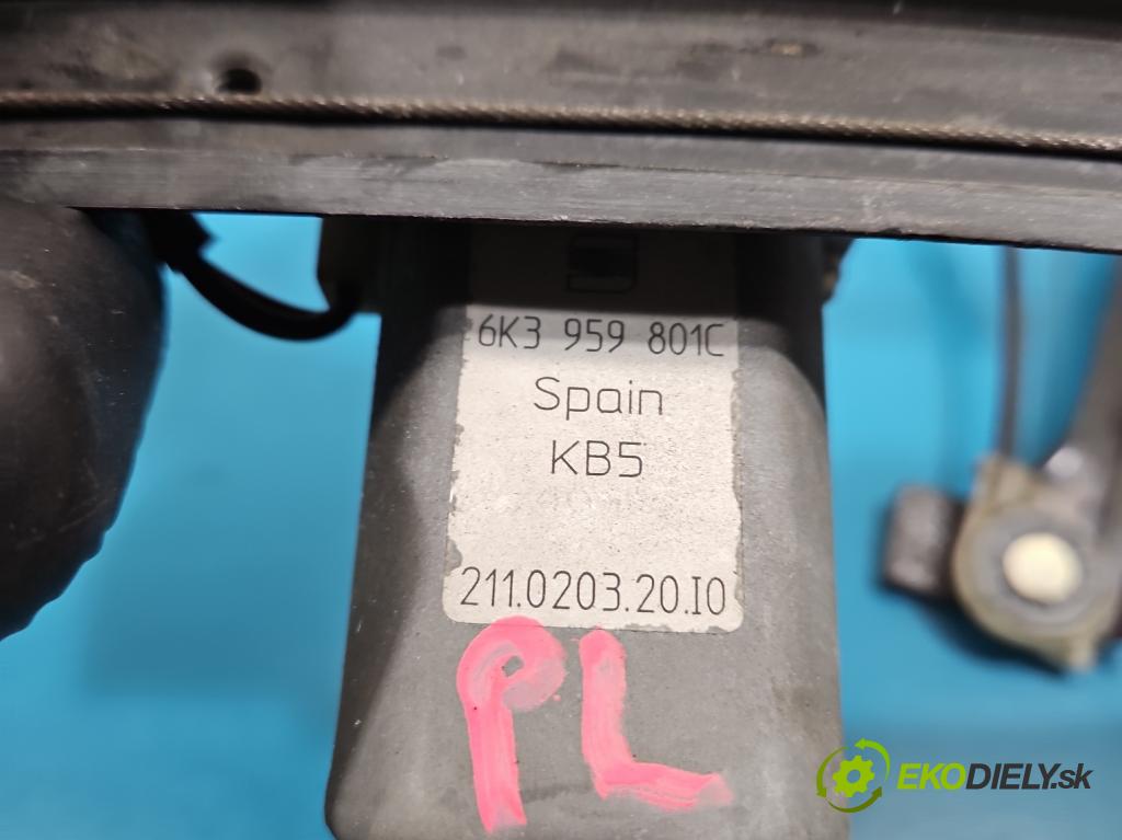 Seat Ibiza II 6K 1993-2002 1.4 mpi 60 HP manual 44 kW 1390 cm3 3- mechanizmus okna predné ľavý 6K3959801C