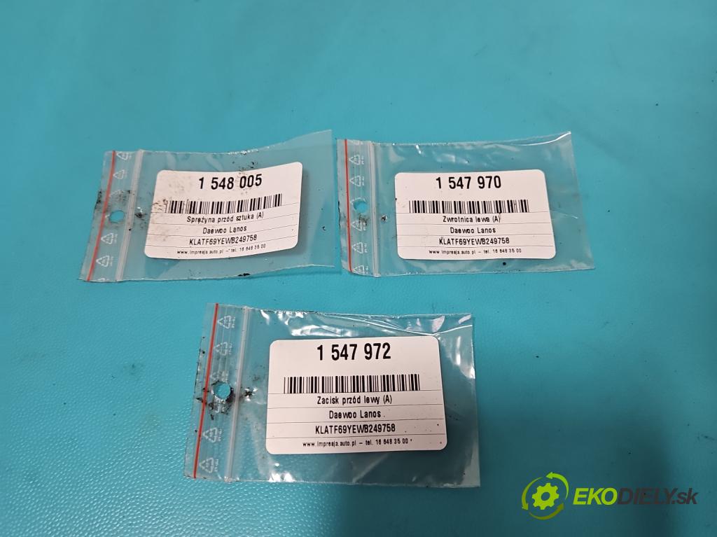 Daewoo Lanos 1.5 8V 86 HP manual 63 kW 1498 cm3 4- brzdič predné ľavý  (Kľučka dverí ostatné)